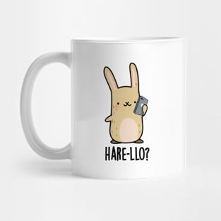 Hare-llo There Cute Hare Rabbit Pun Mug